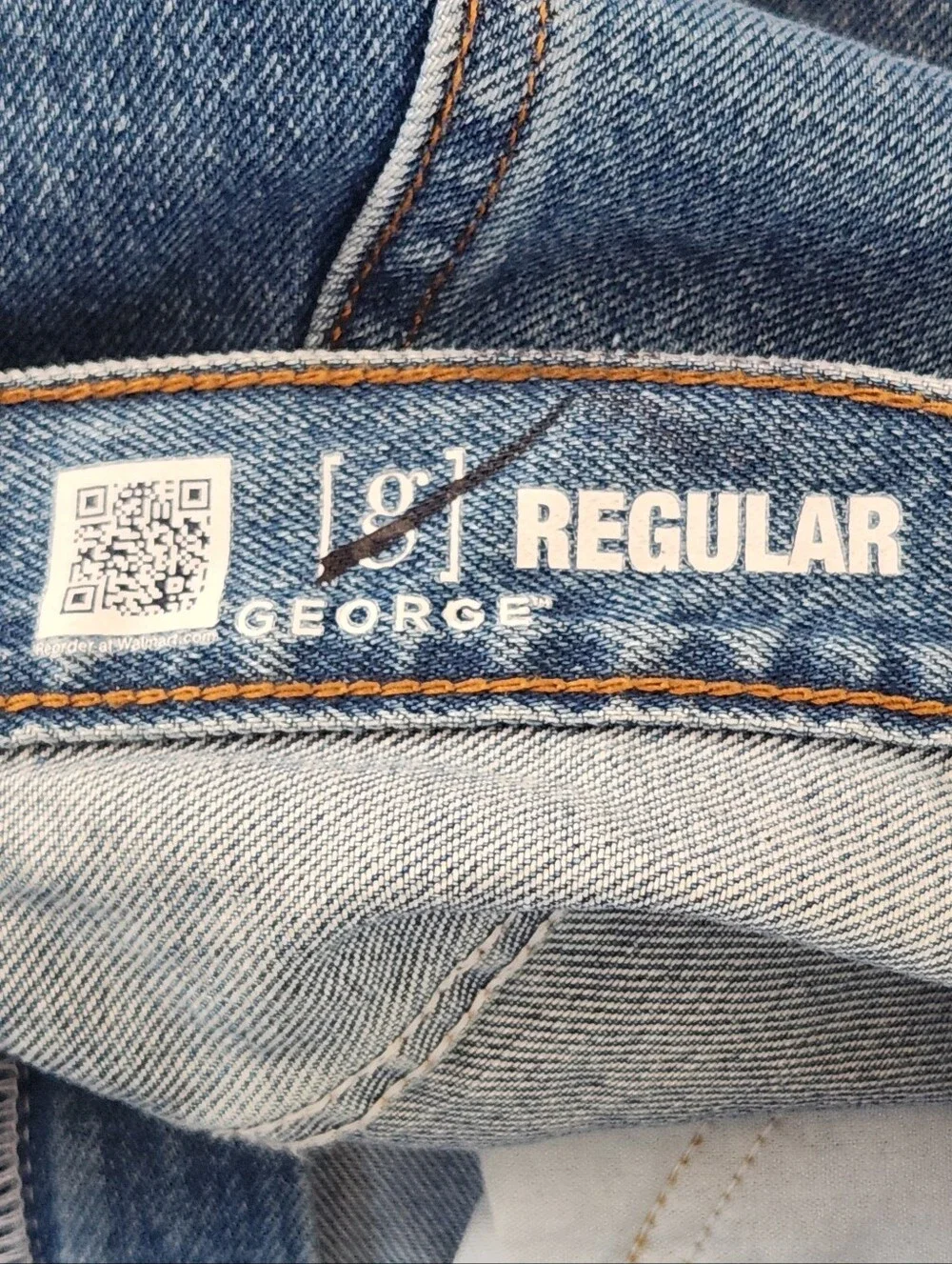 George Mens Medium Wash Straight Leg Jeans Size 32 x 34 NWOT